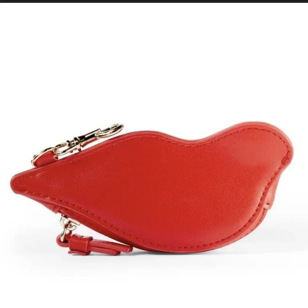 DVF for Target Diane Von Furstenberg RED LIPS COIN POUCH purse Accessory Viral - Picture 3 of 4